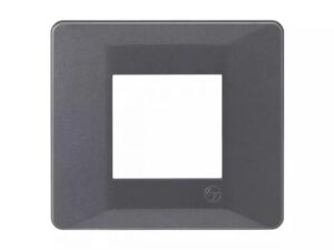 entice 2 module plate- Metallic Grey | L&T