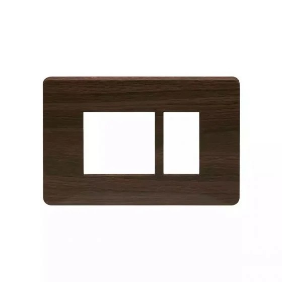 entice3moduleplate-cinnamonwood_cb91103fa12_front.jpg entice 3 module plate- Cinnamon Wood | L&T