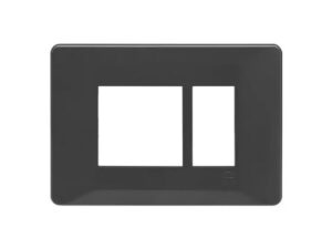 entice 3 module plate- Metallic Grey | L&T