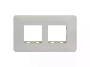 entice 4 module grid frame + 4 Module Cover White | L&T