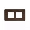 entice 4 module plate- Cinnamon Wood | L&T