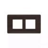 entice 4 module plate- Dark Chocolate Wood | L&T