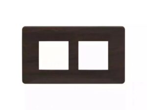 entice 4 module plate- Dark Chocolate Wood | L&T