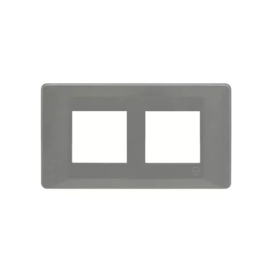 entice4moduleplate-metallicgrey_cb91104fm11_front.jpg entice 4 module plate- Metallic Grey | L&T