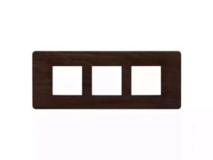 entice 6 module plate- Dark Chocolate Wood | L&T