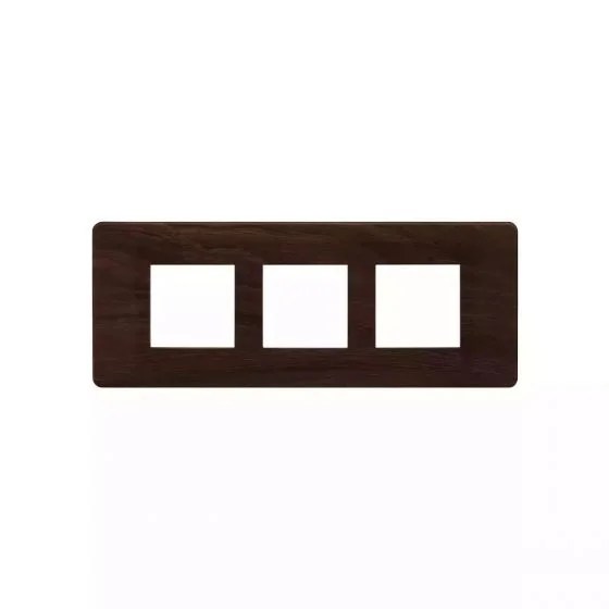 entice 6 module plate- Dark Chocolate Wood | L&T