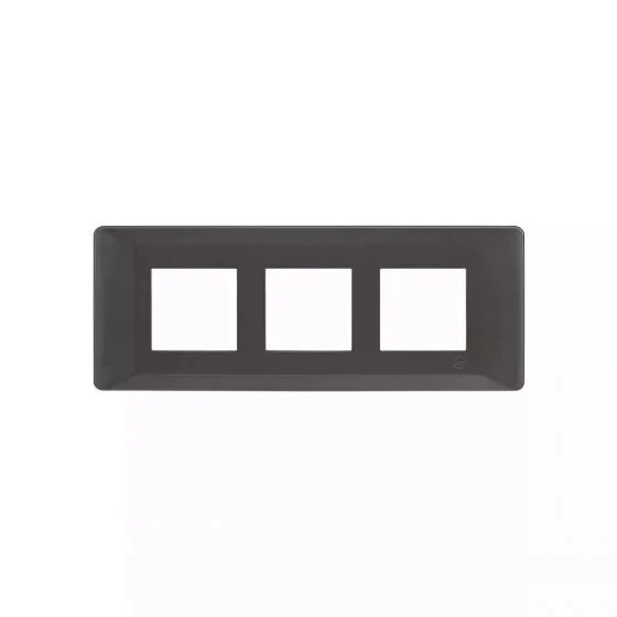 entice6moduleplate-metallicgrey_cb91106fm11_front.jpg entice 6 module plate- Metallic Grey | L&T