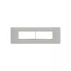 entice 8 module grid frame + 8 Module Cover- small size White | L&T