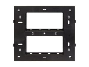 entice 8 module grid frame + 8 Module Cover Square White | L&T