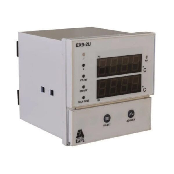 EX9-2U | Dimension: 96×96, 1set point, 2display 1Rly c/o, J/K/PT-100 EAPL