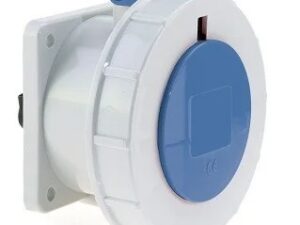 125 Amp 3 Pin Panel Mounting Socket Outlet Straight Neptune Bals Water Tight IP 67