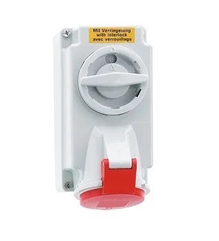 fo1611.jpeg 63 Amp 4 Pin Surface Mounting Neptune Bals Splash Proof IP-44