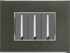 Platina Cover Plates Metallic Graphite Grey Lisha