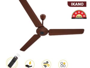 Atomberg Ikano 1400 mm BLDC Ceiling Fan with Remote Control & LED Indicators | Gloss Brown