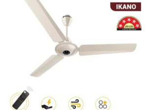 Atomberg Ikano 1200 mm BLDC Ceiling Fan with Remote Control & LED Indicators | Gloss Ivory