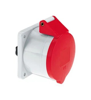 ip_44_socket_outlet_straight.jpeg 16/20 Amp 4 Pin Panel Mounting Socket Outlet Straight Neptune Bals Splash Proof IP-44