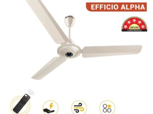 Atomberg Efficio Alpha 1200 mm BLDC Ceiling Fan with Remote Control & LED Indicators | Gloss Ivory