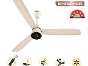Atomberg Renesa Enzel 1200 mm BLDC Ceiling Fan with Remote Control & LED Indicators | Seasand Ivory