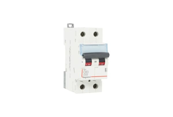 DX3 2 Pole C63A AC MCB 408639 | Legrand