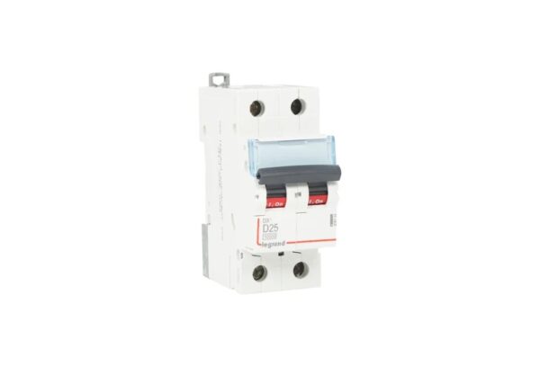 DX3 2 Pole D25A AC MCB 408744 | Legrand
