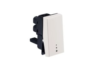 MYRIUS 6A-Push Button-SP-1 Way-with Indicator-1 Module-Classic White | Legrand