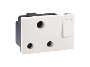 MYRIUS 16A-Switch Socket-3 Pin-3 Module-Classic White | Legrand