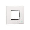 MYRIUS Cover Plate with Support Frame-2 Module-Anti-Bacterial-Classic White | Legrand