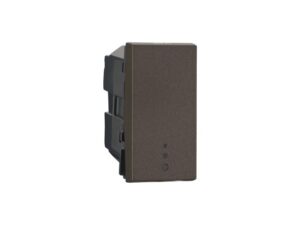 MYRIUS 25A-Switch-SP-1 Way-with Indicator-1 Module-Charcoal Grey | Legrand