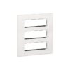 MYRIUS Cover Plate with Support Frame-18 Module-Classic White | Legrand