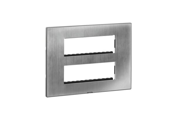lg-679592-web-r.jpg MYRIUS Cover Plate with Support Frame-12 Module-Sonic Silver | Legrand