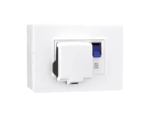 Allzy Power Unit with 25A SP MCB & 16A Plug-3 Module-White | Legrand
