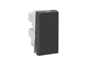 Allzy 25A-Switch-SP-1 Way-with Indicator-1 Module-Matt Black | Legrand