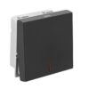 Allzy 20A-Switch-SP-1 Way-with Indicator-2 Module-Matt Black | Legrand
