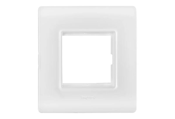 Allzy Cover Plate with Frame-2 Module-White | Legrand