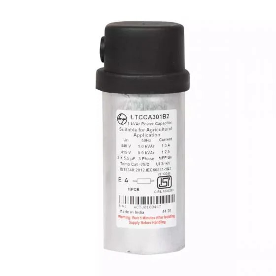 ltcca301b2_1kvar_lt_agd_cyl_cap440v3_ph.jpg Power Factor Correction Capacitor-Agri Cyl Cap-10 kVAr,440V | L&T
