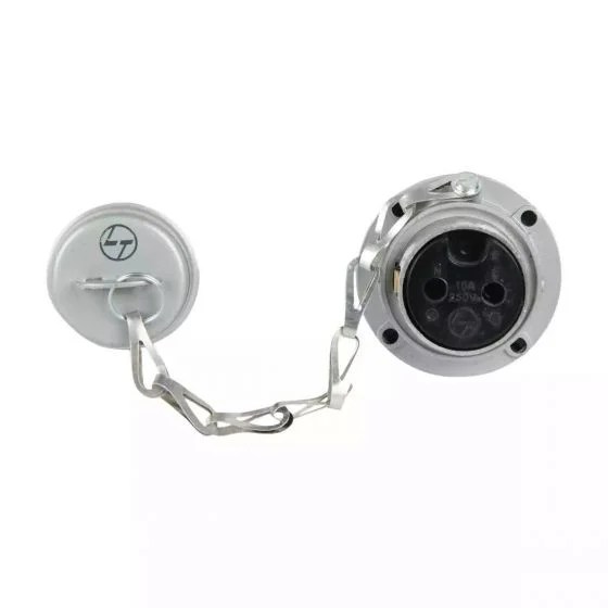 Socket 10A 2 Pin Metal | L&T