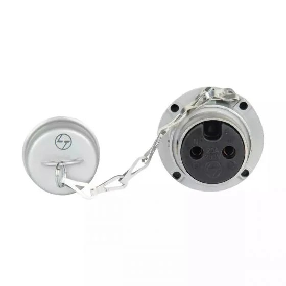 Socket 20A 2 Pin Metal | L&T