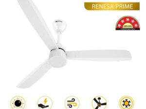 Atomberg Renesa Prime 1200 mm BLDC Ceiling Fan with Regulator | White