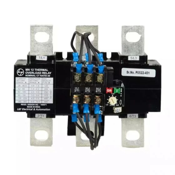 ss94138ooho_mn12_front.jpg MN 12 Thermal Overload Relay 180-300A 415V AC Class 10A | L&T