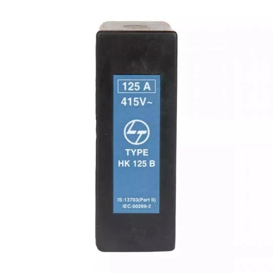 st30771oooo_fusebase_hk125b_125a_bolted_for_a4_front.jpg HK125B Bolted HRC fusebase 125A 415V AC Busbar & Cable Size A4 | L&T