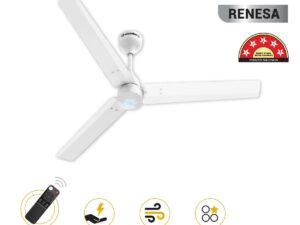 Atomberg Renesa 1200 mm BLDC Ceiling Fan with Remote Control & LED Indicators | White