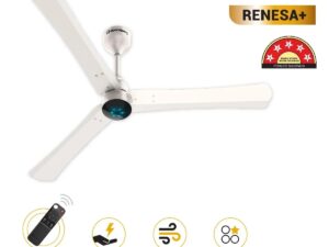 Atomberg Renesa+ 1200 mm BLDC Ceiling Fan with Remote Control & LED Indicators | Pearl White