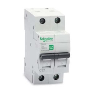 Schneider Electric Easy 9 Double Pole MCB - 6kA