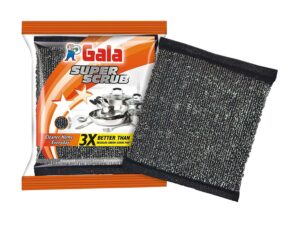 Gala Super Scrub Black Pad For Kitchen Cleaning Vessels - Black