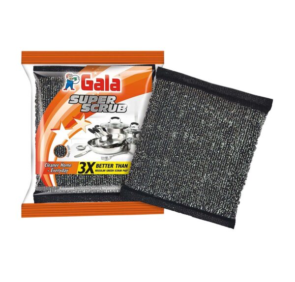 GalaSuperScrubBlackPadForKitchenCleaningVessels-Black-1.jpg Gala Super Scrub Black Pad For Kitchen Cleaning Vessels - Black