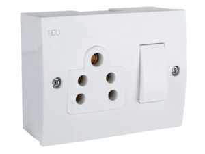 Havells Reo Flair Switch Socket Combined with Box - 5 Amps