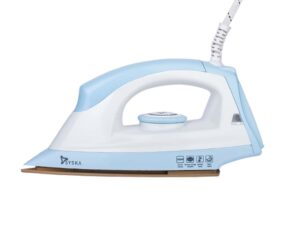 Syska Stellar Dry Iron with Golden American Heritage Soleplate Blue - 1000W