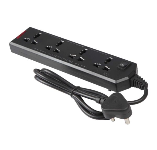 Main_c9f54771-1503-41b1-b97b-d35e9f620120-1.jpg Havells Reo Black Leo Extension Cord 4 Way - 2 Meter Wire