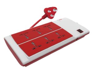 GM G-Power 6+1 Spike Guard With 6 International Sockets & 1 Master Switch