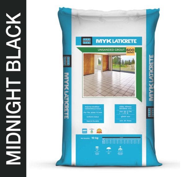 MidnightBlack-1.jpg Myk Laticrete 600 Series Tile Joint Grout Powder Adhesive 1kg (Midnight Black)